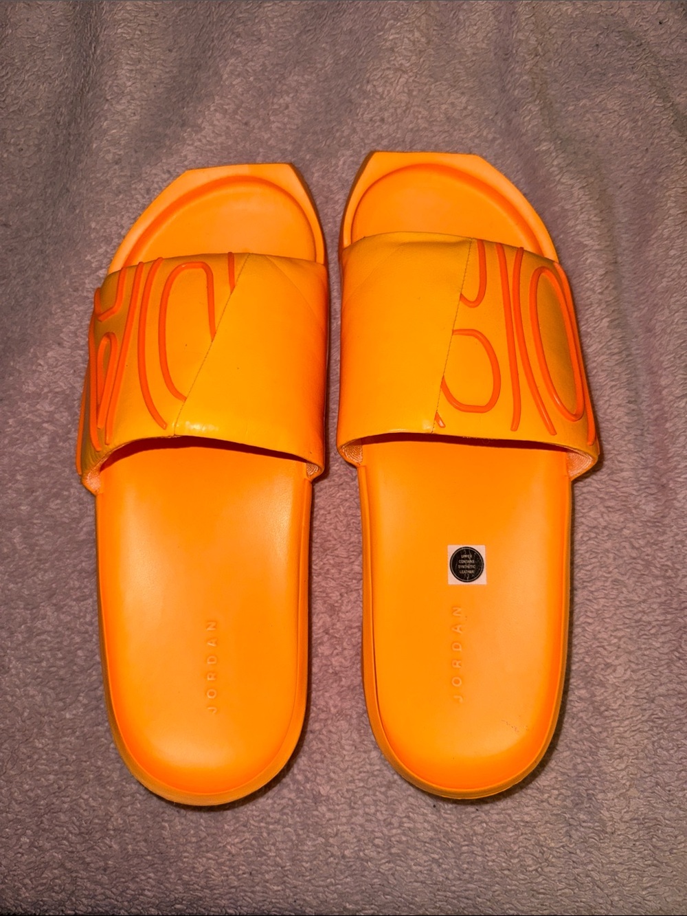 Jordan Bright Orange Slide Sandals men’s 10